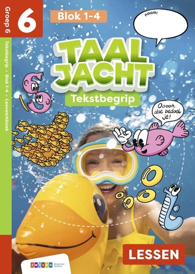 Afbeelding van Taaljacht Groep 6 blok 1-4 tekstbegrip leeswerkboek