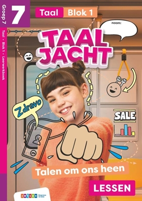 Afbeeldingen van Taaljacht Groep 7 blok 1 taal leerwerkboek