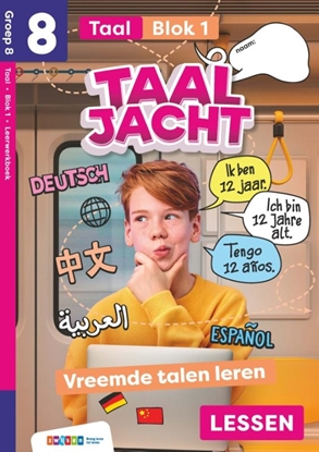 Afbeeldingen van Taaljacht Groep 8 blok 1 taal leerwerkboek