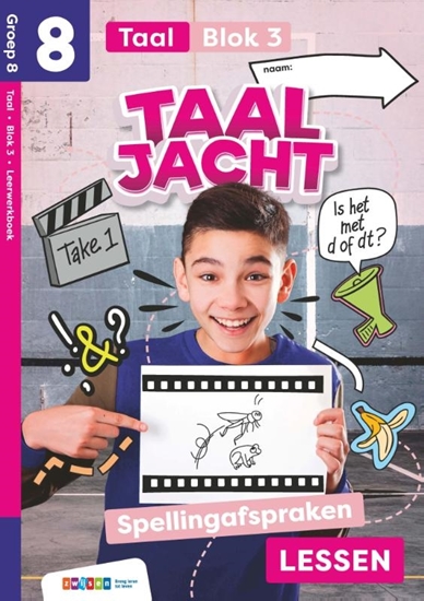 Afbeelding van Taaljacht Groep 8 blok 3 taal leerwerkboek