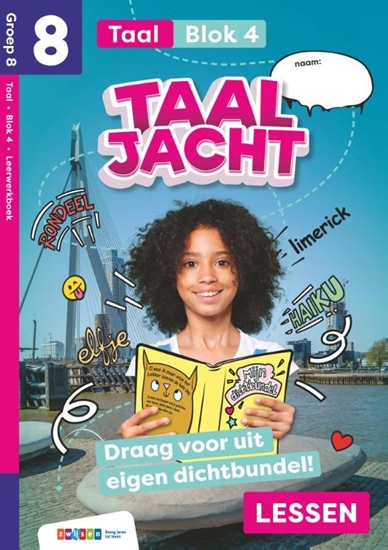 Afbeelding van Taaljacht Groep 8 blok 4 taal leerwerkboek