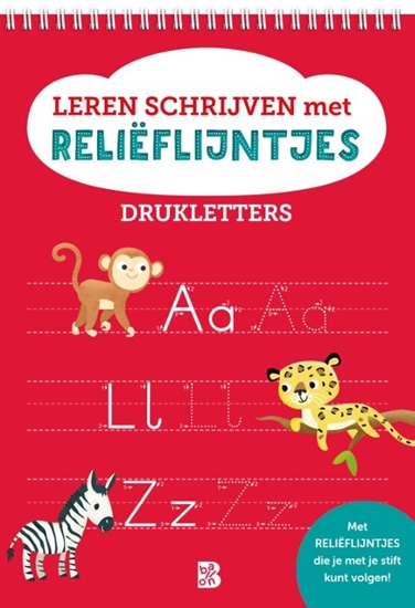 Afbeelding van Leren schrijven met reliëflijntjes: Drukletters