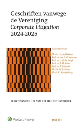 Afbeeldingen van Geschriften vanwege de Vereniging Corporate Litigation 2024-2025