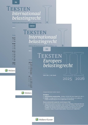 Afbeeldingen van Teksten Internationaal & Europees belastingrecht 2025/2026