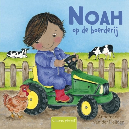 Afbeeldingen van Noah op de boerderij