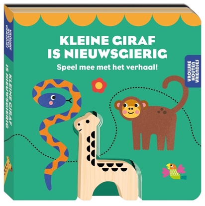 Afbeeldingen van Kleine giraf is nieuwsgierig