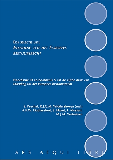 Afbeelding van Ars Aequi Handboeken Een selectie uit: Inleiding tot het Europees bestuursrecht