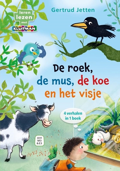 Afbeelding van Leren lezen met Kluitman De roek, de mus, de koe en het visje