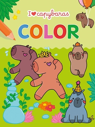 Afbeeldingen van I love Capybaras Color kleurblok / I love capybaras Color bloc de coloriage