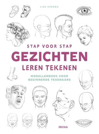 Afbeelding van Stap voor stap gezichten leren tekenen