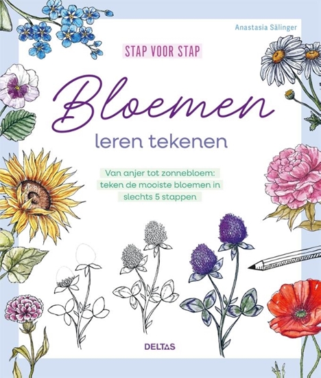 Afbeelding van Stap voor stap bloemen leren tekenen