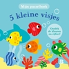 Afbeelding van 5 kleine visjes (kartonboek met puzzelstukken aan koord)