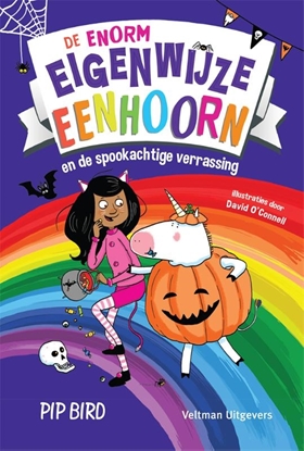 Afbeeldingen van De enorm eigenwijze eenhoorn en de spookachtige verrassing