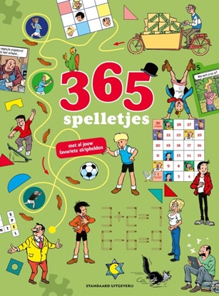 Afbeeldingen van 365 spelletjes met al jouw favoriete stripfiguren