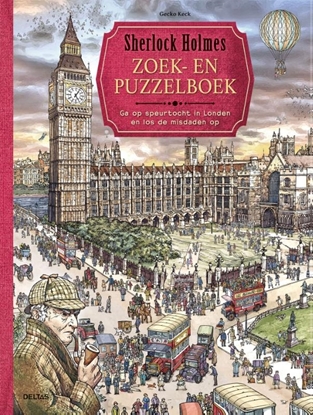 Afbeeldingen van Sherlock Holmes zoek- en puzzelboek