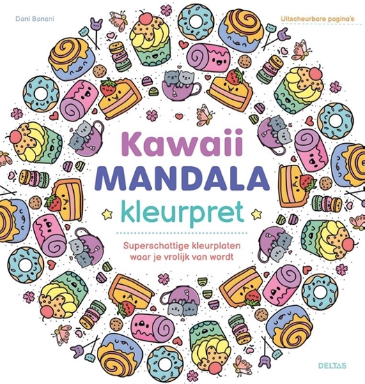 Afbeelding van Kawaii Mandala kleurpret