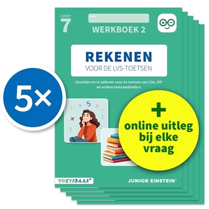 Afbeeldingen van Rekenen voor de LVS-toetsen (set 5 ex) groep 7 Werkboek 2