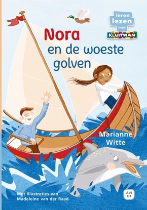 Afbeeldingen van Leren lezen met Kluitman Nora en de woeste golven