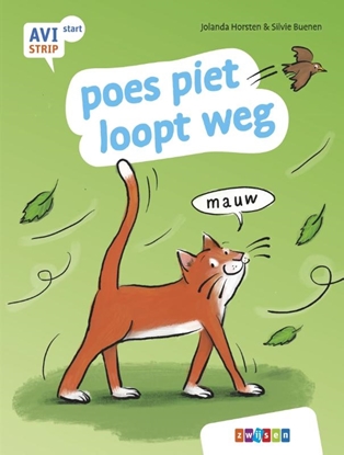 Afbeeldingen van AVI strips poes piet loopt weg