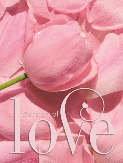 Afbeelding van Gastenboek bruiloft LOVE luxe hardcover voor 250 gasten