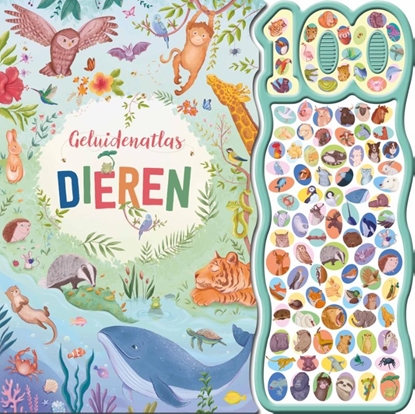 Afbeeldingen van Geluidenatlas dieren - 100-geluidenboek
