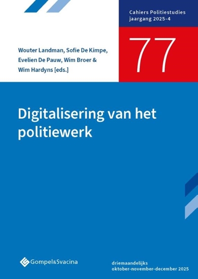Afbeelding van Cahiers Politiestudies Digitalisering van het politiewerk