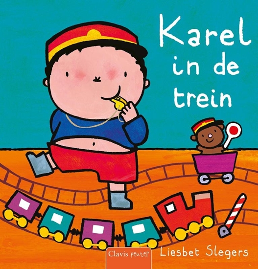 Afbeelding van Karel en Kaatje Karel in de trein