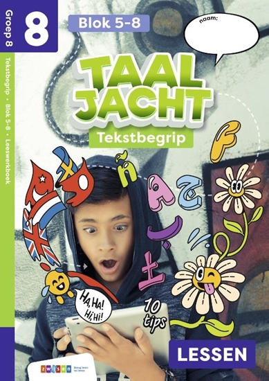 Afbeelding van Taaljacht Groep 8 blok 5-8 tekstbegrip leeswerkboek