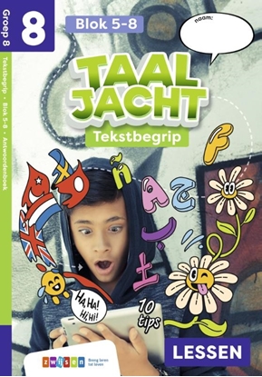 Afbeeldingen van Taaljacht Groep 8 blok 5-8 tekstbegrip antwoordenboek