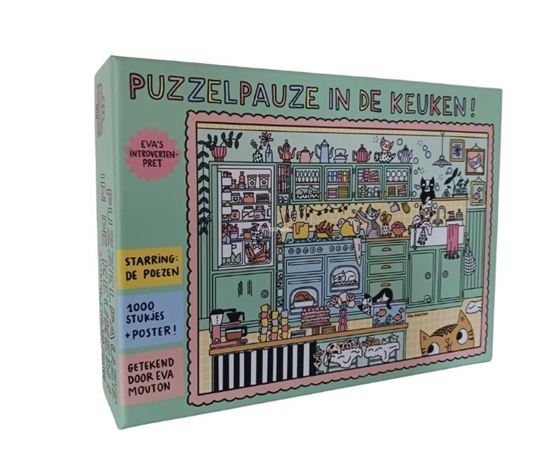 Afbeelding van Eva's introvertenpret: Puzzelpauze in de keuken