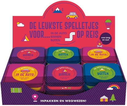 Afbeeldingen van Display 50 spelletjes voor op reis - 3 x 4 ex.