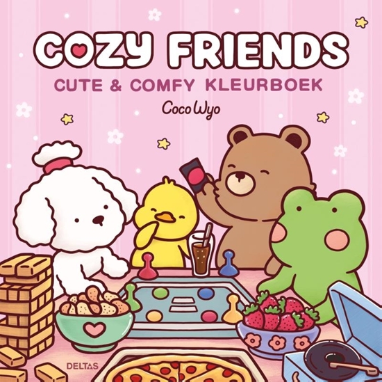 Afbeelding van Cozy Friends Cute & Comfy kleurboek Coco Wyo