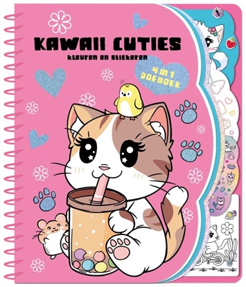 Afbeeldingen van Kawaii cuties 4 in 1 doeboek