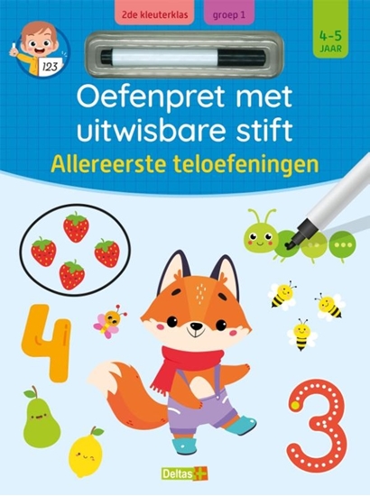 Afbeelding van Oefenpret met uitwisbare stift - Allereerste teloefeningen 4-5 jaar