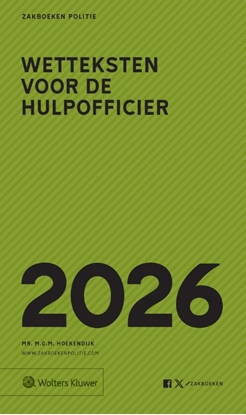 Afbeeldingen van Zakboek Wetteksten voor de Hulpofficier 2026