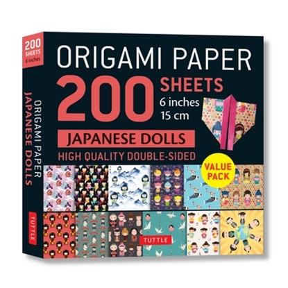 Afbeeldingen van Origami Paper 200 sheets Japanese Dolls 6" (15 cm)