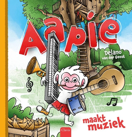 Afbeelding van Aapie Aapie maakt muziek