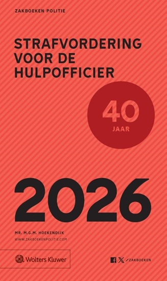 Afbeelding van Zakboek Strafvordering voor de Hulpofficier 2026