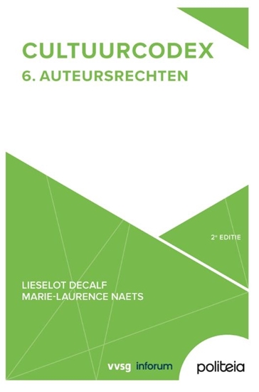 Afbeelding van Cultuurcodex Deel 6: Auteursrechten - 2e editie