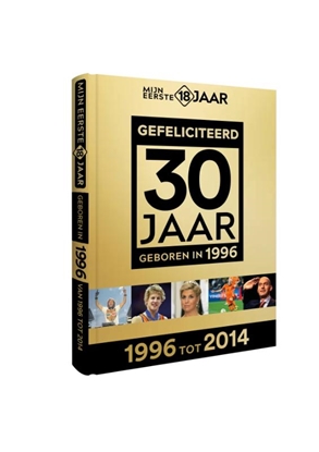Afbeeldingen van Mijn eerste 18 jaar NL GOUD Geboren 1996