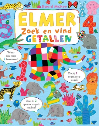Afbeeldingen van Elmer zoek en vind - getallen