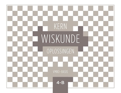 Afbeeldingen van KERN Wiskunde vmbo-basis 4-B oplossingenboek