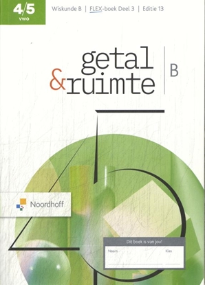 Afbeeldingen van Getal & Ruimte 4/5 vwo B Flex-boek 3