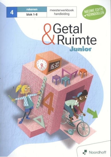 Afbeelding van Getal & Ruimte Junior 3.0 groep 4 blok 1-8 rekenen Handleiding