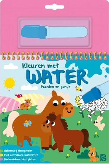 Afbeelding van Kleuren met water Paarden en pony's