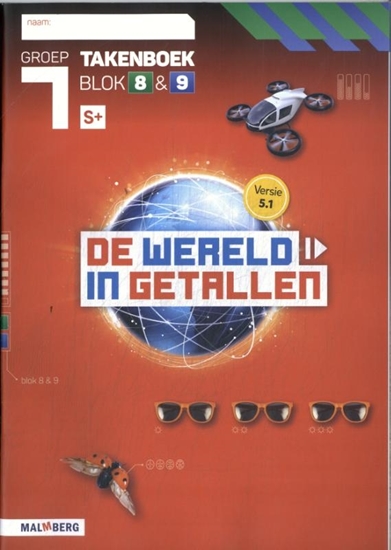 Afbeelding van De wereld in getallen 5.1 groep 7 blok 8 + 9 S+ Takenboek