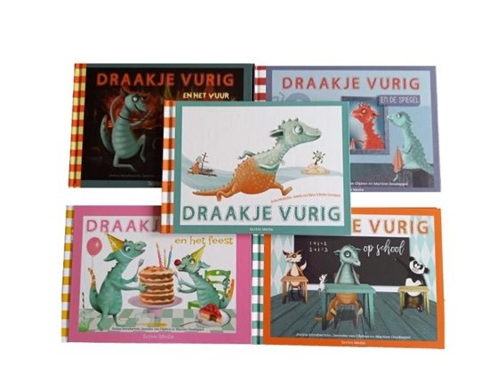 Afbeelding van Draakje Vurig set 5 delen