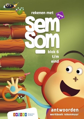 Afbeeldingen van Rekenen met Semsom Groep 4 rekenmuur blok 6 t/m eind antwoordenboek