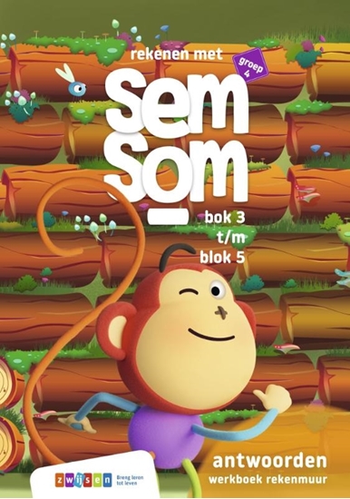 Afbeelding van Rekenen met Semsom Groep 4 rekenmuur blok 3 t/m 5 antwoordenboek