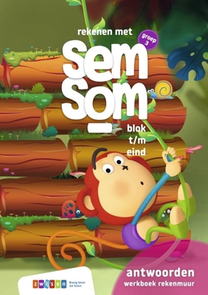 Afbeeldingen van Rekenen met Semsom Groep 3 rekenmuur blok 5 t/m eind antwoordenboek